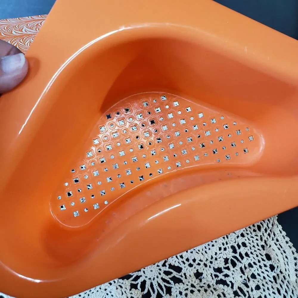 New Orange Plastic Duck Sink Drain Basket Swan Drainer Strainer